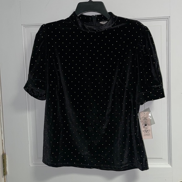 Nanette Lepore Tops - Black with gold Nanette Leopore Blouse